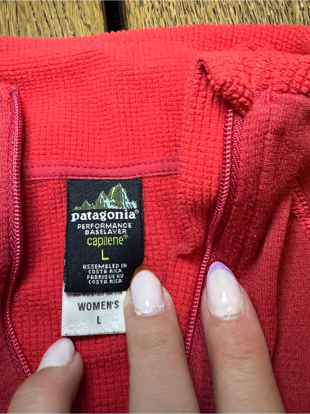 Patagonia Capilene Women’s Large 1/4 Zip Base Layer Pullover Red Women’s Size L - Picture 4 of 8